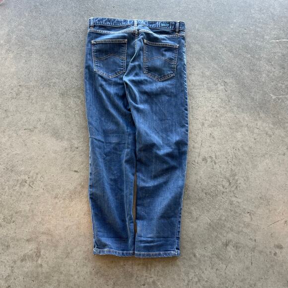 Vintage Y2K Patagonia Mid Rise Blue Denim Straight Leg Jeans Women's Size 27 - Picture 2 of 5